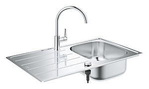 Кухонная мойка Grohe K200 31562SD1 хром купить в интернет-магазине сантехники Sanbest