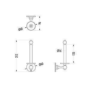 Держатели для туалетной бумаги DEVON&DEVON Cavendish WM11CR/PS купить в интернет-магазине сантехники Sanbest