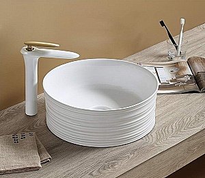 Раковина накладная Ceramalux N 41 W1532 белая купить в интернет-магазине Sanbest