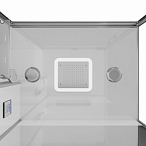 Душевая кабина Black&White Galaxy G8895 100х100 889500 стекло прозрачное/прфиль хром купить в интернет-магазине Sanbest