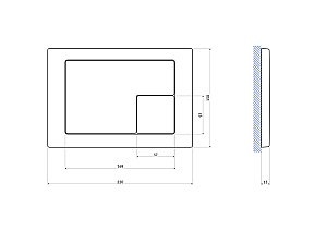 Унитаз подвесной Cersanit CARINA XL CO DPL EO slim c инсталляцией VECTOR/кнопка CORNER хром глянцевый, с крышкой микролифт, безободковый купить в интернет-магазине Sanbest