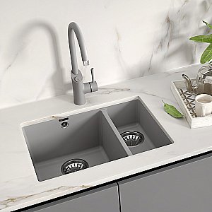 Кухонная мойка Lemark Sinara 550.2-U 9910079 антрацит купить в интернет-магазине сантехники Sanbest