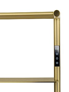 Полотенцесушитель электрический WONZON & WOGHAND DÜSSELDORF, Брашированное золото (WW-A208-BG) купить в интернет-магазине сантехники Sanbest