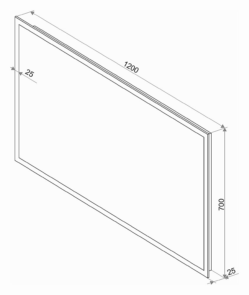 Зеркало Континент Mercury ЗЛП464 120x70 в ванную от интернет-магазине сантехники Sanbest