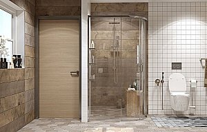 Душевой уголок Ambassador Queen 11011103 80x120 стекло прозрачное/профиль хром купить в интернет-магазине Sanbest