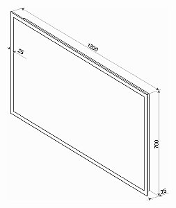 Зеркало Континент Mercury ЗЛП464 120x70 в ванную от интернет-магазине сантехники Sanbest