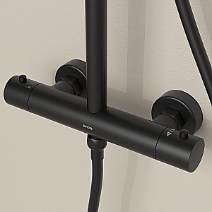 Душевая система Sancos Teo SC11001MB черный матовый купить в интернет-магазине сантехники Sanbest