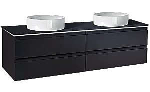 Тумба с раковиной и столешницей Jacob Delafon MADELEINE 120 черный матовый для ванной в интернет-магазине Sanbest