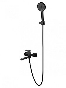 Смеситель для ванны с душем WONZON & WOGHAND FRAME, Черный матовый (WW-88639010-MB) купить в интернет-магазине сантехники Sanbest