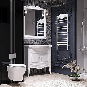 Унитаз подвесной Опадирис Кантара OS74711 белый, безободковый, с крышкой микролифт купить в интернет-магазине Sanbest