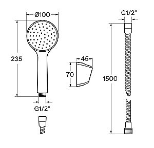Смеситель для ванны Santek Марион WH5A10006C001 хром купить в интернет-магазине сантехники Sanbest
