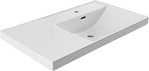 Тумба с раковиной Aquanet Nova Lite 2.0 90 346317+347436 дуб рустикальный, правосторонняя для ванной в интернет-магазине Sanbest