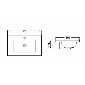 Раковина WeltWasser WW DEILBACH 7517- 60 MT- BL черная матовая купить в интернет-магазине Sanbest