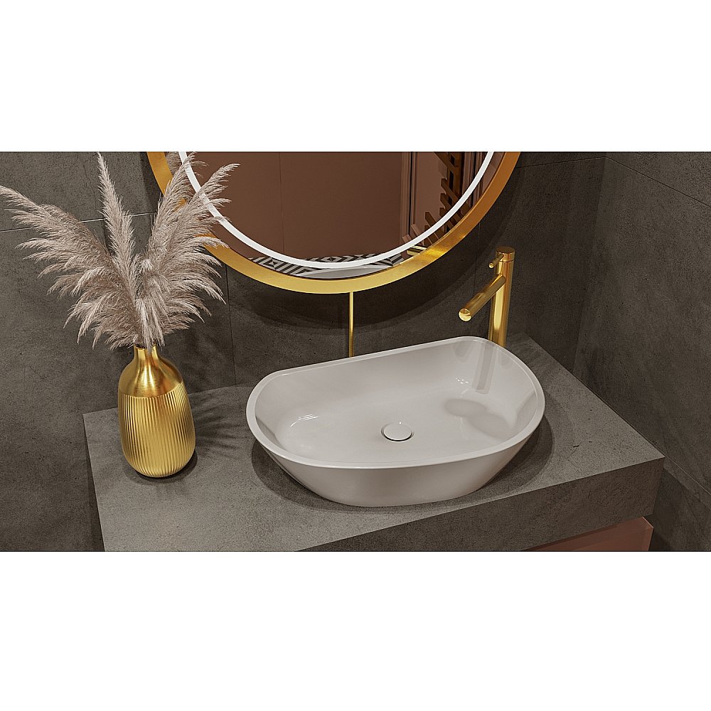 Раковина накладная WhiteCross AMETRINE 60 0718.060037.100 белая купить в интернет-магазине Sanbest