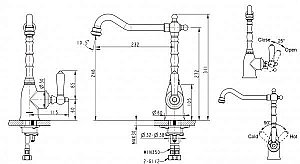 Смеситель для кухни BRAVAT Art F775109G-1 купить в интернет-магазине сантехники Sanbest