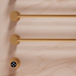 Полотенцесушитель электрический Vincea VTD-2H1BG брашированное золото с таймером купить в интернет-магазине сантехники Sanbest