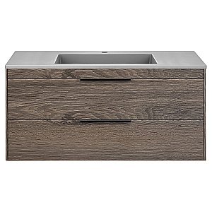 Тумба с раковиной Vincea Chiara 2D 1000 R.Oak для ванной в интернет-магазине Sanbest