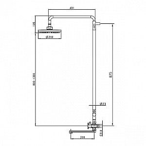 Душевая система Kaiser Cuatro 58182 хром купить в интернет-магазине сантехники Sanbest