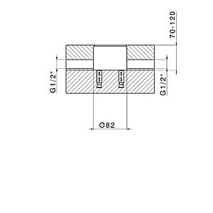 Внутренняя часть смесителя Cisal Less ZA00451004 купить в интернет-магазине сантехники Sanbest