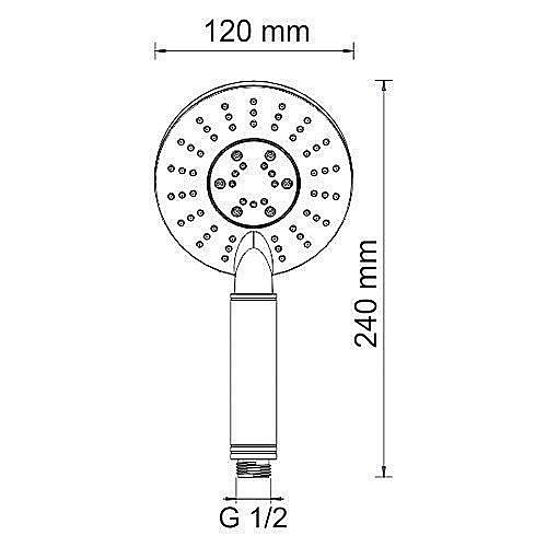 Душевая лейка WasserKRAFT A058 купить в интернет-магазине сантехники Sanbest