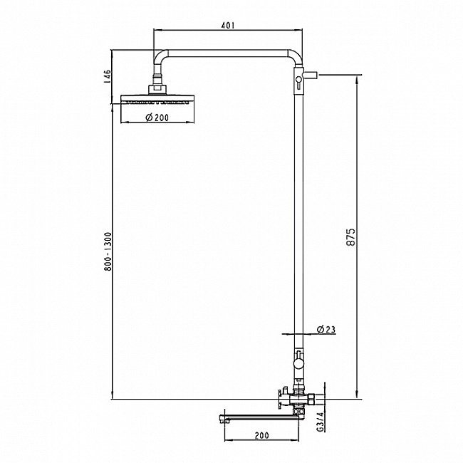 Душевая система Kaiser Cuatro 58182 хром купить в интернет-магазине сантехники Sanbest