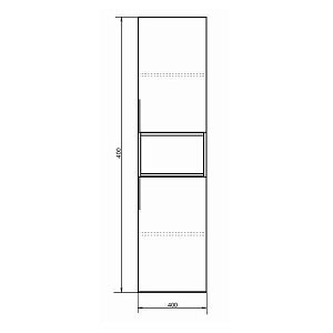 Пенал Comforty Штутгарт 40 для ванной в интернет-магазине сантехники Sanbest