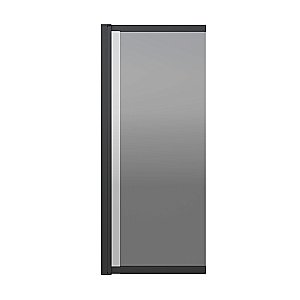 Шторка для ванны Berges RIVER S Slider Black 980 065018 тонированное стекло купить в интернет-магазине Sanbest