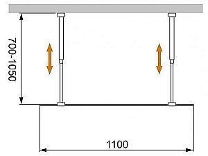 Душевое ограждение Cezares LIBERTA L-2 110x195 купить в интернет-магазине Sanbest