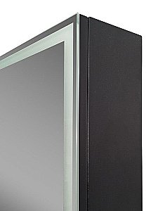 Зеркальный шкаф с подсветкой Art&Max TECHNO AM-Tec-600-800-1D-DS-F-Nero купить в интернет-магазине сантехники Sanbest