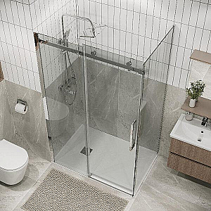 Душевой уголок Grossman Classic 160х90 120.K33.04.1690.10.00 стекло прозрачное/профиль хром купить в интернет-магазине Sanbest