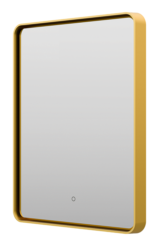 Зеркало с LED-подсветкой Misty MERCURY 60x80 золото в ванную от интернет-магазине сантехники Sanbest