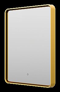 Зеркало с LED-подсветкой Misty MERCURY 60x80 золото в ванную от интернет-магазине сантехники Sanbest