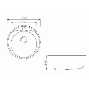 Мойка для кухни ZORG Inox PVD SZR-510/205-BRONZE купить в интернет-магазине сантехники Sanbest