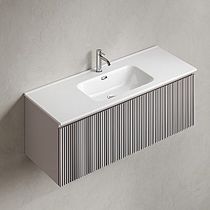 Тумба с раковиной Sancos Snob R 1.0 SNR1.0120SM/CN7006 Doha Soft для ванной в интернет-магазине Sanbest