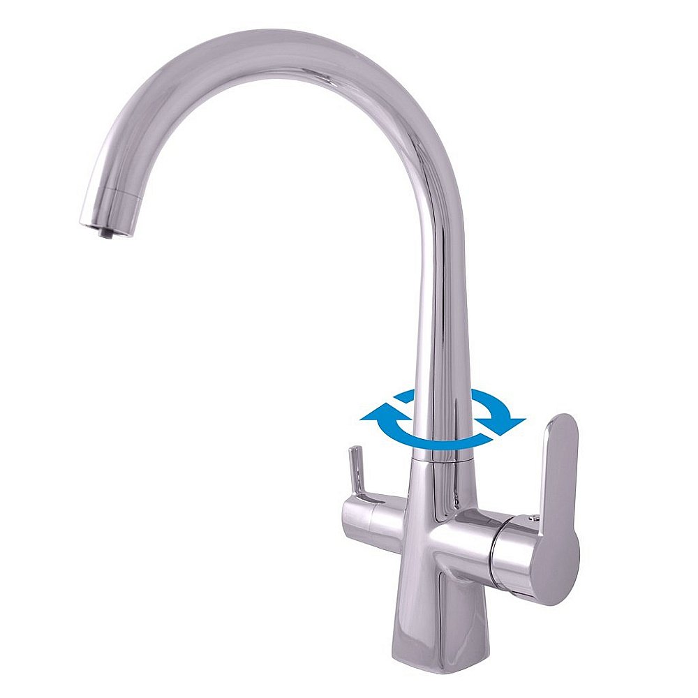 Смеситель для кухни Rav-Slezak Zambezi ZA018.5 хром купить в интернет-магазине сантехники Sanbest