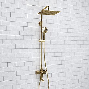 Душевая система WasserKraft Sauer 7100 SET2676 золото купить в интернет-магазине сантехники Sanbest