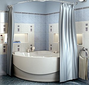 Ванна с гидромассажем Радомир Сандра 2-83-2-0-0-221 149х149 ЛЮКС ХРОМ белая купить в интернет-магазине Sanbest