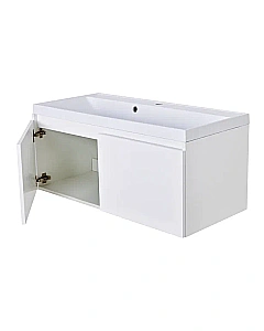 Тумба с раковиной Orange КВАДРО KV-100TUW+Racl для ванной в интернет-магазине Sanbest