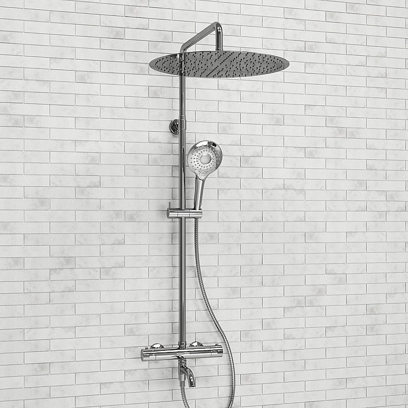 Душевая система WasserKraft SET2775 Thermo хром купить в интернет-магазине сантехники Sanbest