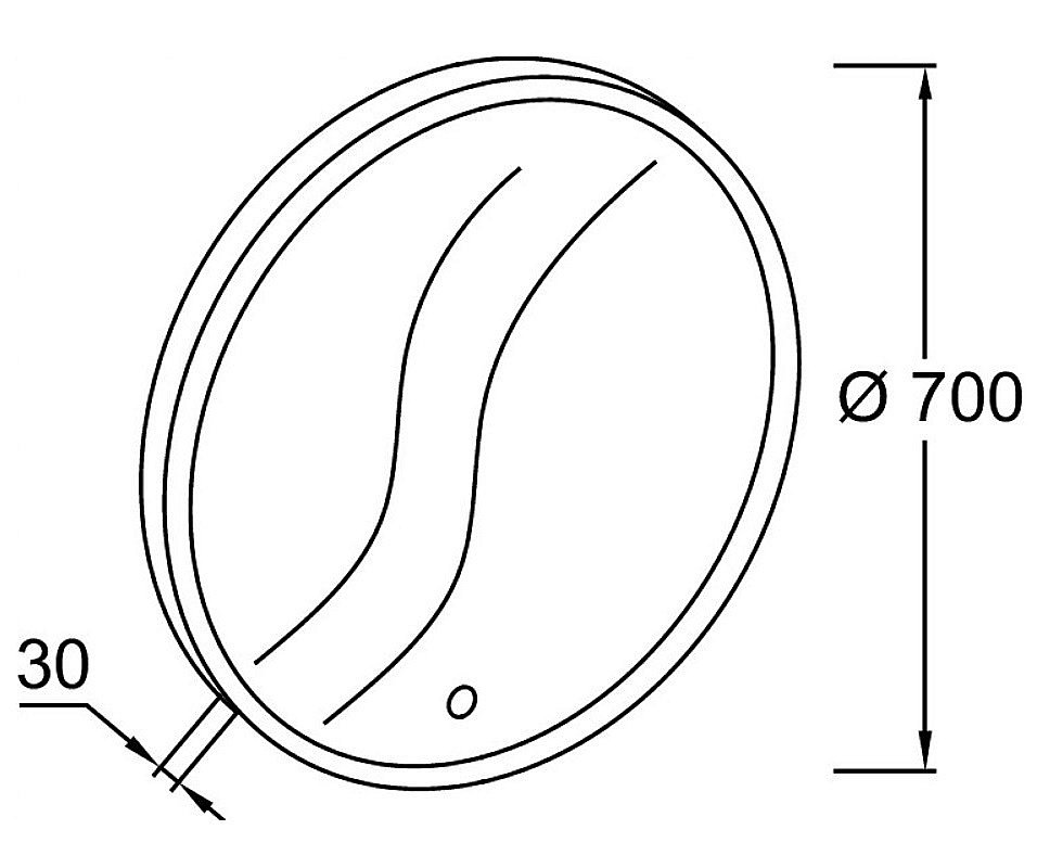 Зеркало Jacob Delafon EB1436-NF 70 в ванную от интернет-магазине сантехники Sanbest