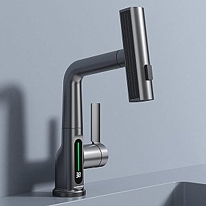 Смеситель для раковины Black&white Sky Day SD3027GM оружейная сталь матовая купить в интернет-магазине сантехники Sanbest