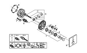 Смеситель для душа Grohe Grohtherm SmartControl 29123000 хром купить в интернет-магазине сантехники Sanbest