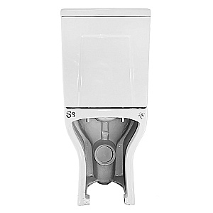 Унитаз напольный Azario Varo AZ-2171 белый, безободковый, с бачком, с крышкой микролифт купить в интернет-магазине Sanbest