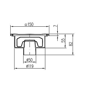 Душевой трап PAINI 320XN 15 хром купить в интернет-магазине Sanbest