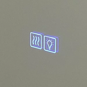 Зеркало Cezares CZR-SPC-INT-1000-900-LED-TCH-WARM-BORO брашированное золото в ванную от интернет-магазине сантехники Sanbest