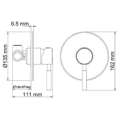 Смеситель для душа WasserKRAFT Wern 4251 купить в интернет-магазине сантехники Sanbest