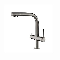 Смеситель для кухни Aquatek Европа AQ1385BGM оружейная сталь купить в интернет-магазине сантехники Sanbest