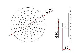 Душевая система Berges VENTAS 73004 черная матовая купить в интернет-магазине сантехники Sanbest