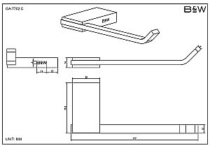Набор аксессуаров Black&White Gravity GA-7720C хром купить в интернет-магазине сантехники Sanbest
