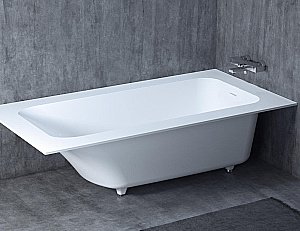 Ванна Salini Orlanda Vasto Kit S-Stone 190x100 102124M белая матовая купить в интернет-магазине Sanbest